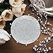 COTTON CRAFT Glitz Handmade Coasters - Silver Jingle Bells - Set of 8 Drinks Coasters - Bar Kitchen Party Tabletop Protection - Christmas Xmas Celebration Festive Décor 4 inches Round
