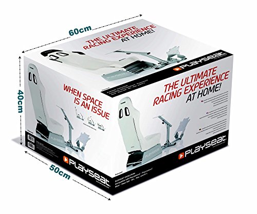 Image of Playseat Evolution Sim Racing Cockpit | Comfortable Racing Simulator Cockpit | Compatible with all Steering Wheels & Pedals on the Market | Supports PC & Console | White
