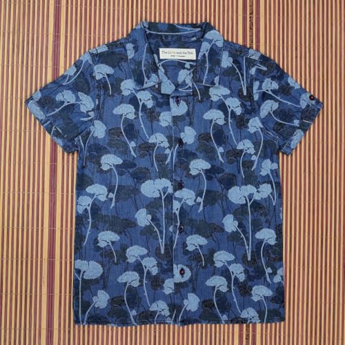 Image of Boys Denim Printed Shirt 2-14 Years