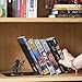 Renovatio Black Metal Bookend – Cute, Unique, Geeky Decor for Home, Office & Kids Room – Heavy Duty, Non-Slip Minimalist Bookends for Shelves – Master