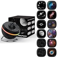 Ainael Sternenhimmel Projektor, Galaxy Star Planetarium Weltraum Sternenprojektor Nachtlicht mit Lichtstreifen, Meteor and Galaxy Projektor & 2 Films Set für Kind Erwachsene Geschenk