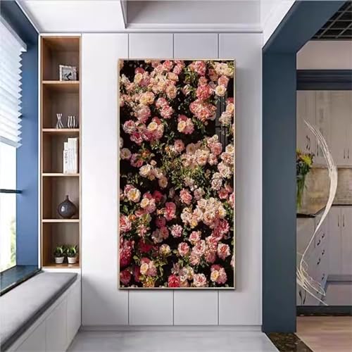 Diamond Painting Kit Complet Rose Carré grand format 70x160cm pour broderie diamant