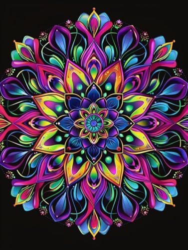 Peinture Diamant DIY Mandala Broderie Diamant Kit Complet 100x130