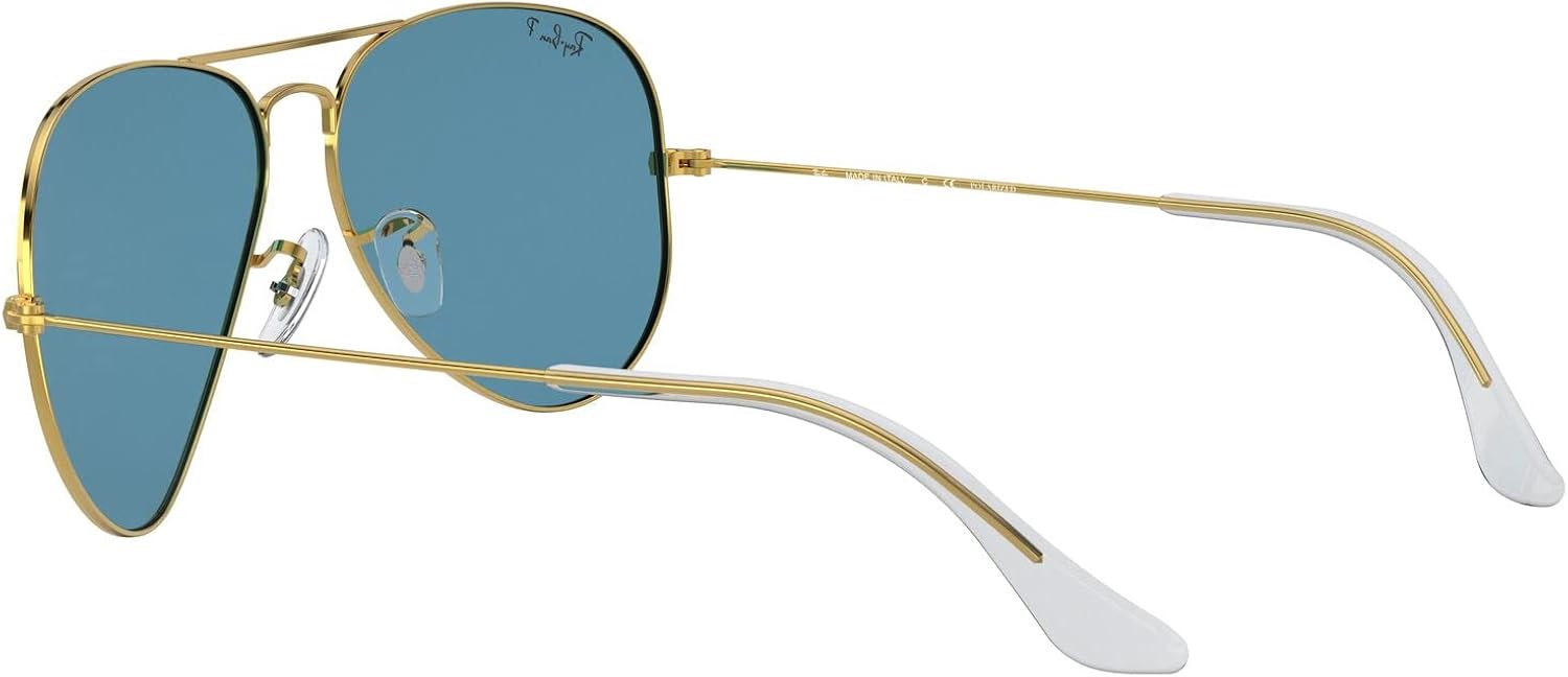 Miniatura 5 de Ray-Ban Rb3025 - Lentes de sol polarizados, diseño de aviador clásico, dorado