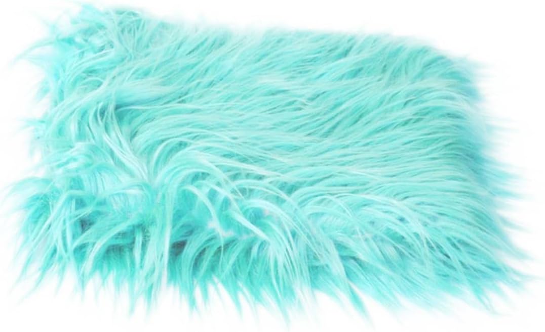 Baby Photo Props Newborn Photography Mat Soft Faux Fur Quilt 23.6X19.7 Inch Infant Photography Blanket Easy Clean for Studio Photoshoots