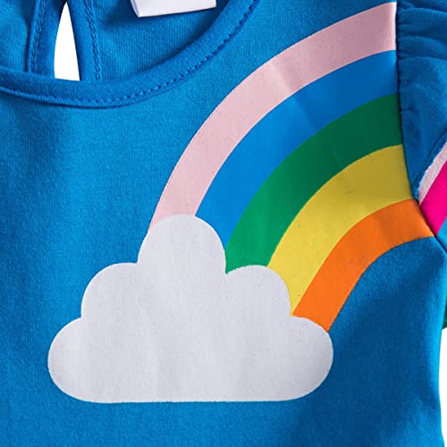 Baby Girls Casual Dress Cotton Kids Outfit Summer Short Sleeve Dresses 2-7 Years4