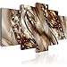 Konda Art - Large Size Framed Modern Abstract Canvas Wall Art Painting Decor HD Print Contemporary Artwork Hanging for Home Decorations Stretched and Ready to Hang (W60 x H30, Brown Tide)