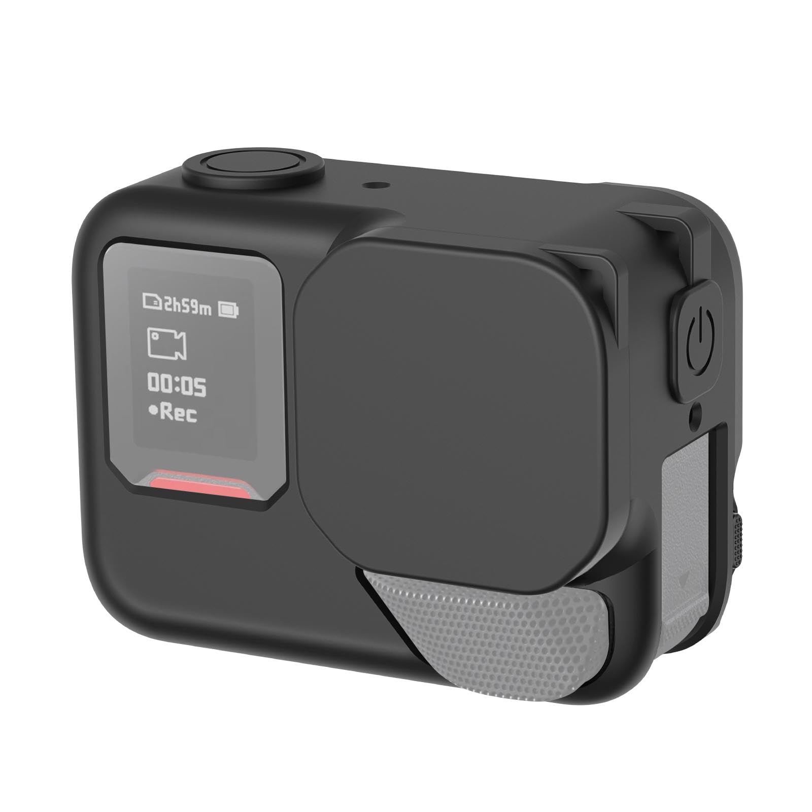 Stoyobe® Silicone Protective Case for Insta360 Ace Pro 2 - Full Body Shockproof Cover with Lens Cap & Wrist Strap, Anti-Scratch Anti-Dust Shell for Diving, Travel, Outdoor Adventures (Black)-image-25