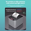 Thermal Printer 80mm Direct Printing USB + LAN High Speed Automatic Waste Paper Bin 220mm/s