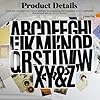 BINLINHONGO 74 Large Alphabet Stickers, 14 Sheets 6 Inches Self-Adhesive Vinyl Letter Sticker Decals for Mailbox, Doors, Trucks, Trash Cans, Suitable for Indoor and Outdoor - Black #3