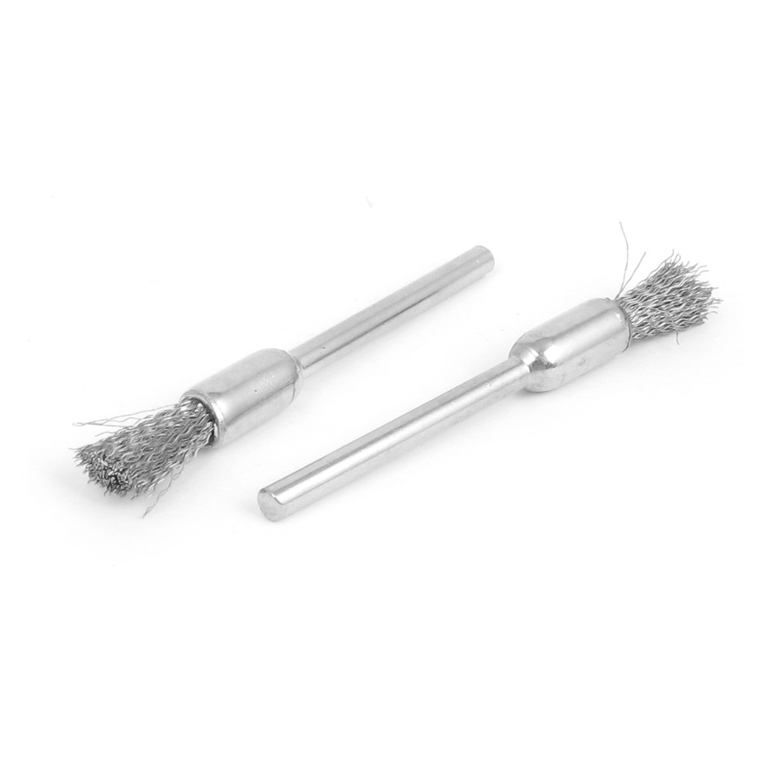 Aexit 6mm Round Wire Wheels & Brushes Shank 12mm Diameter Steel Wire Wheel Brush Hand Tool 68mm Wheel Power Brus Long 4pcs