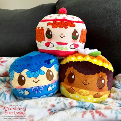 image for TeeTurtle Strawberry Shortcake Scented Reversible Plush - Blueberry Mu