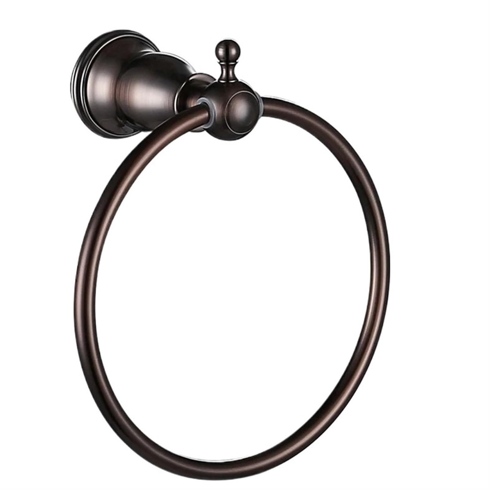 Towel Ring Brass Wall Mounted Towel Ring Bathroom Accessories Round Holder Rack Hanger(Color1)