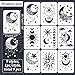 INFUNLY 9PCS/Set Sun Moon Wall Stencils for Painting 12x8 Mandala Tile Stencil Large Flower Star Concrete Floor Stencils Reusable Drawing Template for Painting Wood Canvas Furniture Patio Home Decor