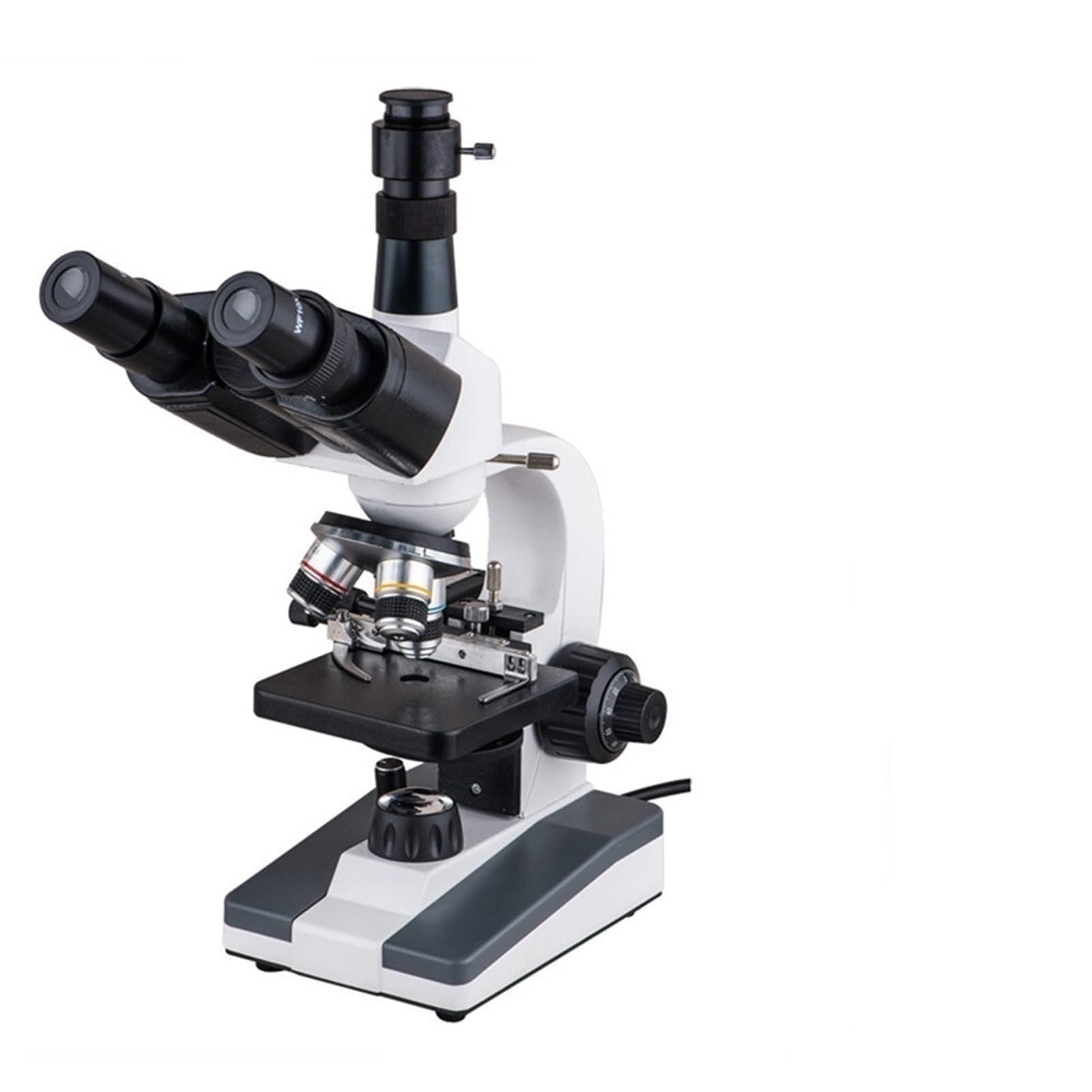 XP903 Trinokularny mikroskop biologiczny - edukacyjny mikroskop laboratoryjny z 12,5-krotnym powiększeniem i uchwytem na telefon (XP903)