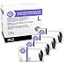 SupplyMaster - SMPBKNE6L - Premium Exam Nitrile Gloves - Disposable, Powder Free, Exam, 6 mil, Large, Black (Pack of 400)