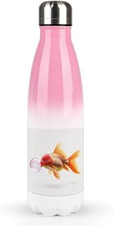 Stainless Steel Traveller Water Bottles Leak Proof Sports Water Bottle Fashion Fish Blowing Bubble Gum Printing Coke Bottle For Travel Gym Sports