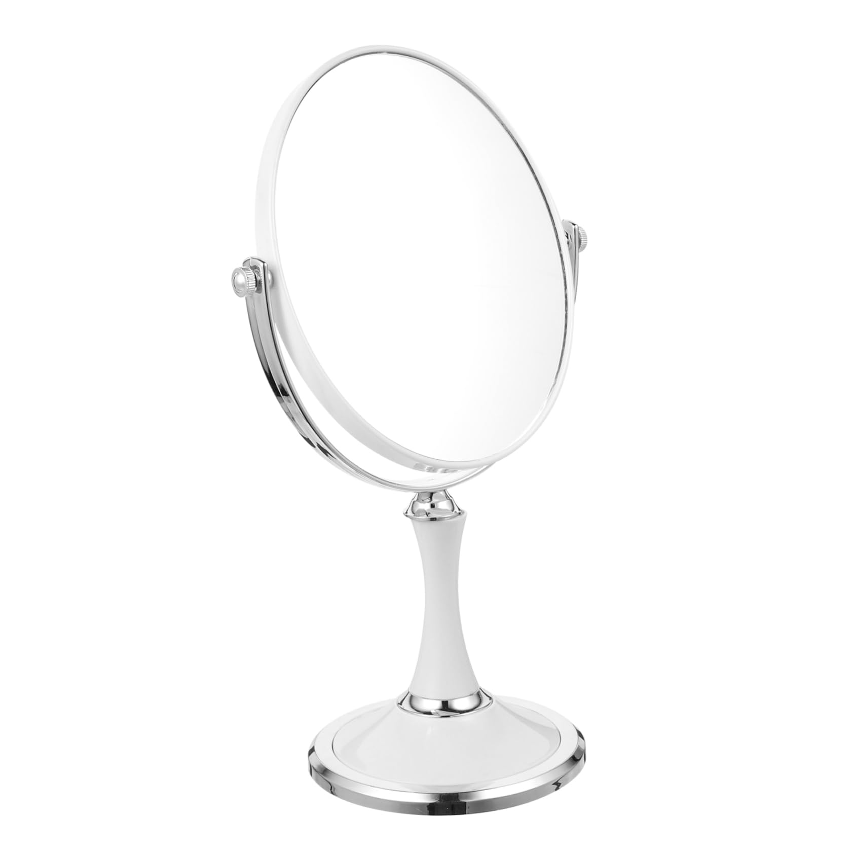 Miroir ovale double face SOIMISS blanc 15cm pour coiffeuse et maquillage maison