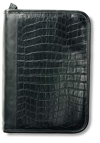 Alligator Leather-Look Organizer Black XL Book and Bible Cover Alligator Leather-Look Organizer Black XL Book and Bible Cover