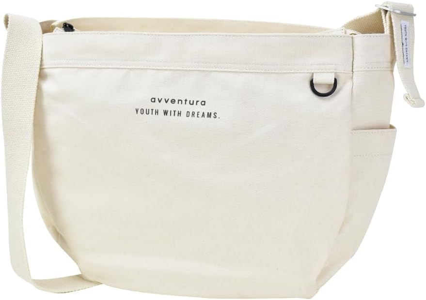 Logo Printed Canvas Shoulder Tote