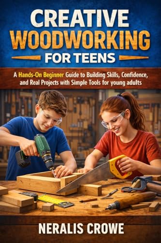 CREATIVE WOODWORKING FOR TEENS: A Hands-On Beginner Guide to Building Skills, Confidence, and Real Projects with Simple Tools for young adults