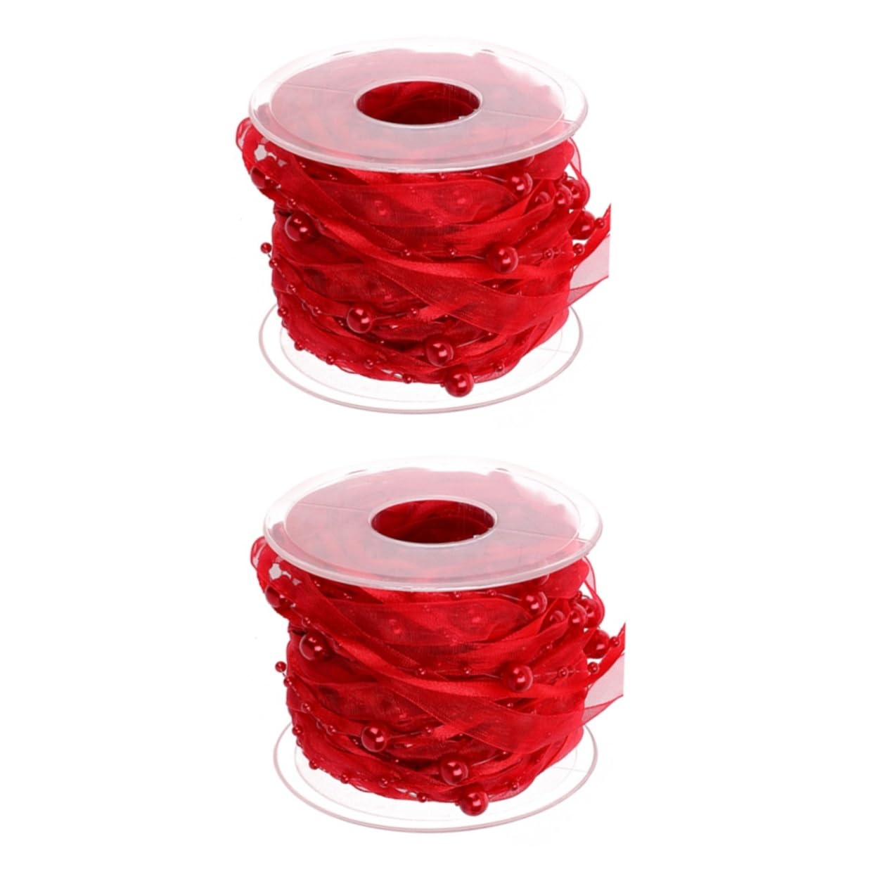 SHINEOFI 2rotoli Nastro Decorativo Raso Rosso Per Bouquet e Decorazioni Feste Di Nastro Riutilizzabile Per Matrimonio e Progetti Fai Te Design Elegante e Versatile Per Atmosfere Romantiche