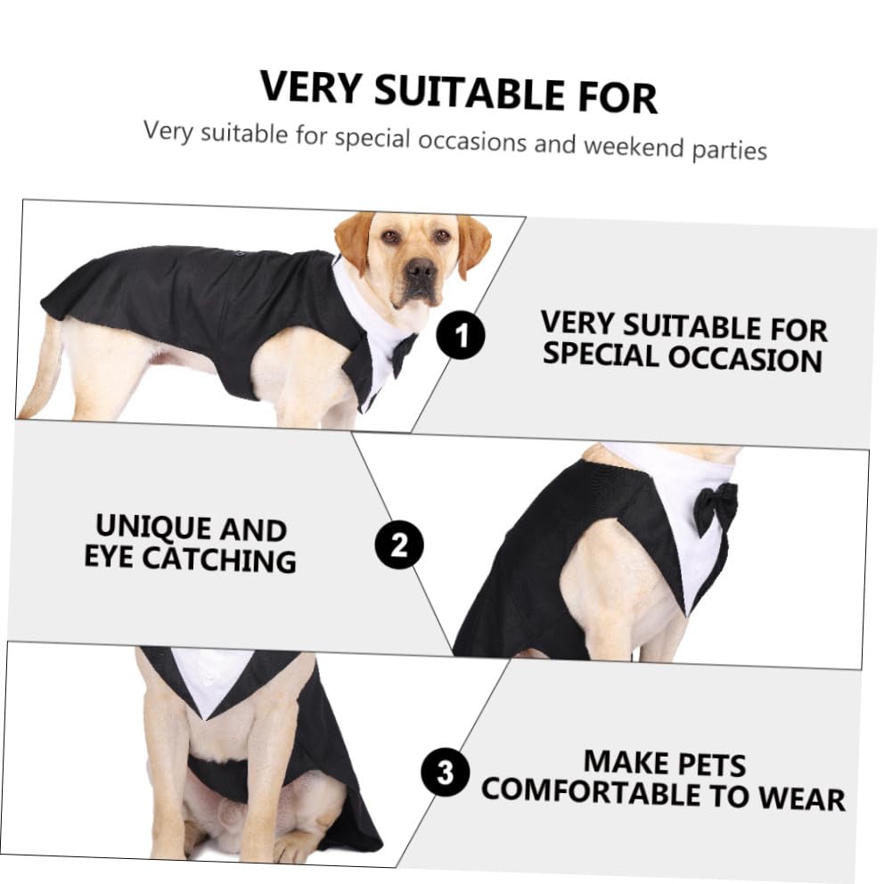 Disfraz formal tuxedo para perros pequeños talla S miniatura 5