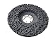 Produktbild Rostio CSD Scheibe | Hochwertige Reinigungsscheibe schwarz 125 x 13 x 22,2 mm für Flex | Winkelschleifer