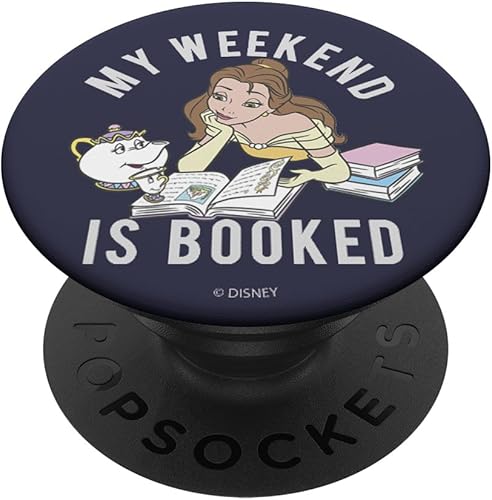 Disney Beauty And The Beast Belle My Weekend Is Booked PopSockets Standard PopGrip