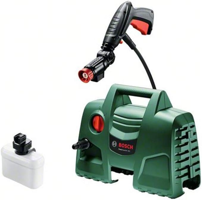 Bosch Hidrolimpiadora de alta presión EasyAquatak 100 (1100 W, boquilla de 360° con depósito para detergente, cable de 5 m, manguera de 3 m, presión: 100 bar, caudal máx.: 270 L/h, caja de cartón)
