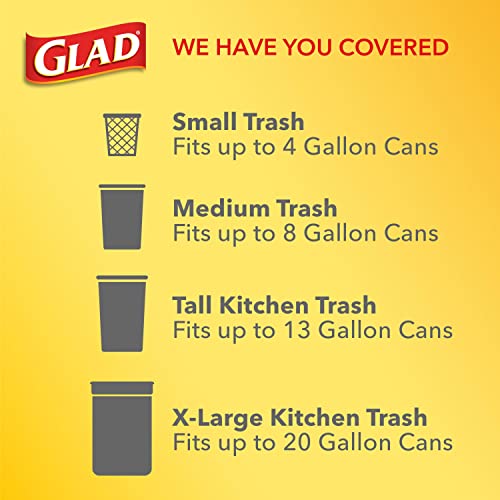 Image of Glad ForceFlex Tall Kitchen Trash Bags, 13 Gallon, Gain Lavender, 40 Count (Package May Vary)