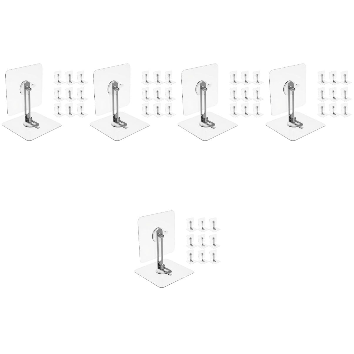 Supvox 50 Sätze Anti-Fall- Möbel nachweisen klein Proofing Beschützer zurrgurt bücherregal Sicherheitsanker für die Kommode Kommodenanker für Babysicherheit Acryl