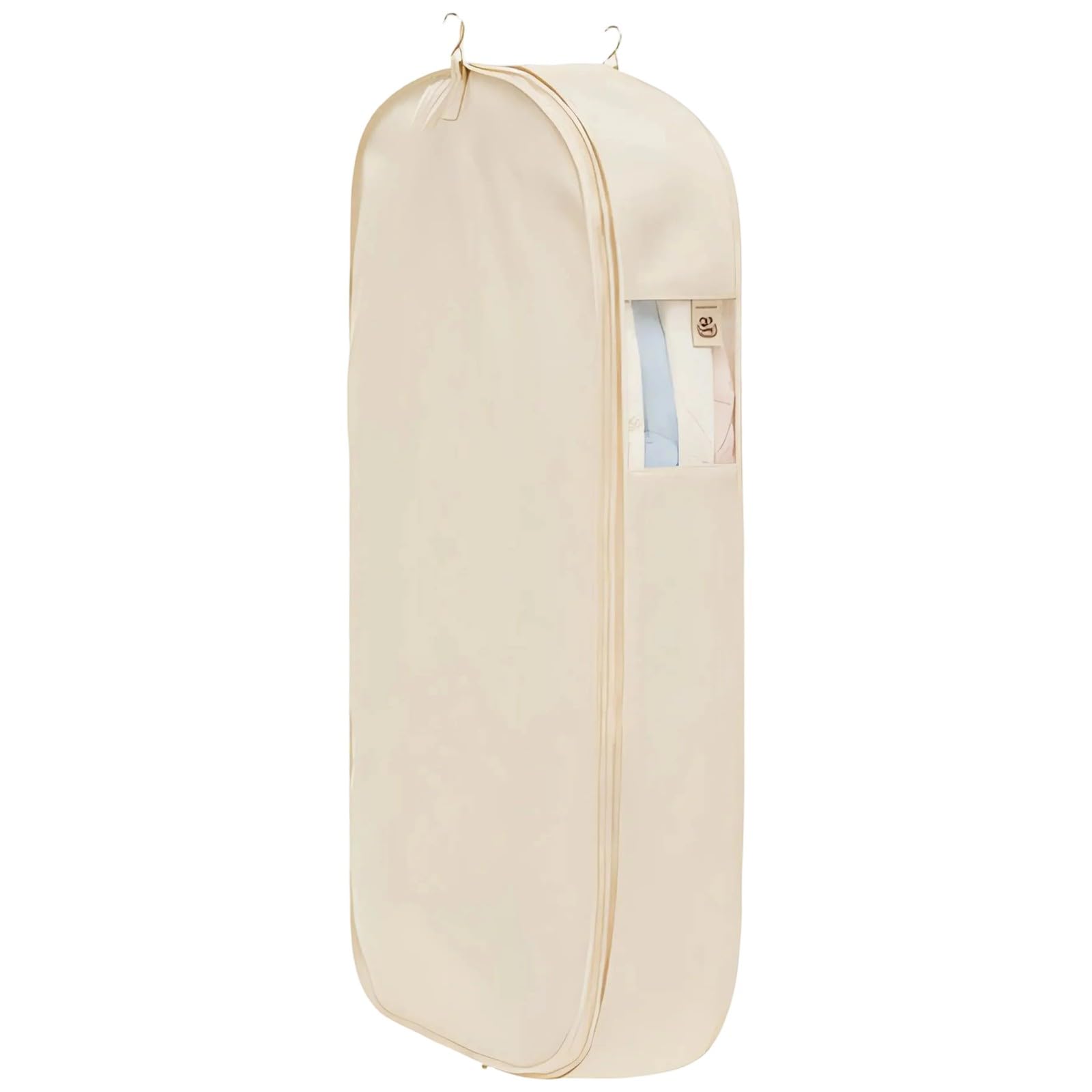 CRFFZ Hanging Garment Bag with Compression for Heavy Jackets Protective Storage Travel Organizers Space Saving Home Hanger