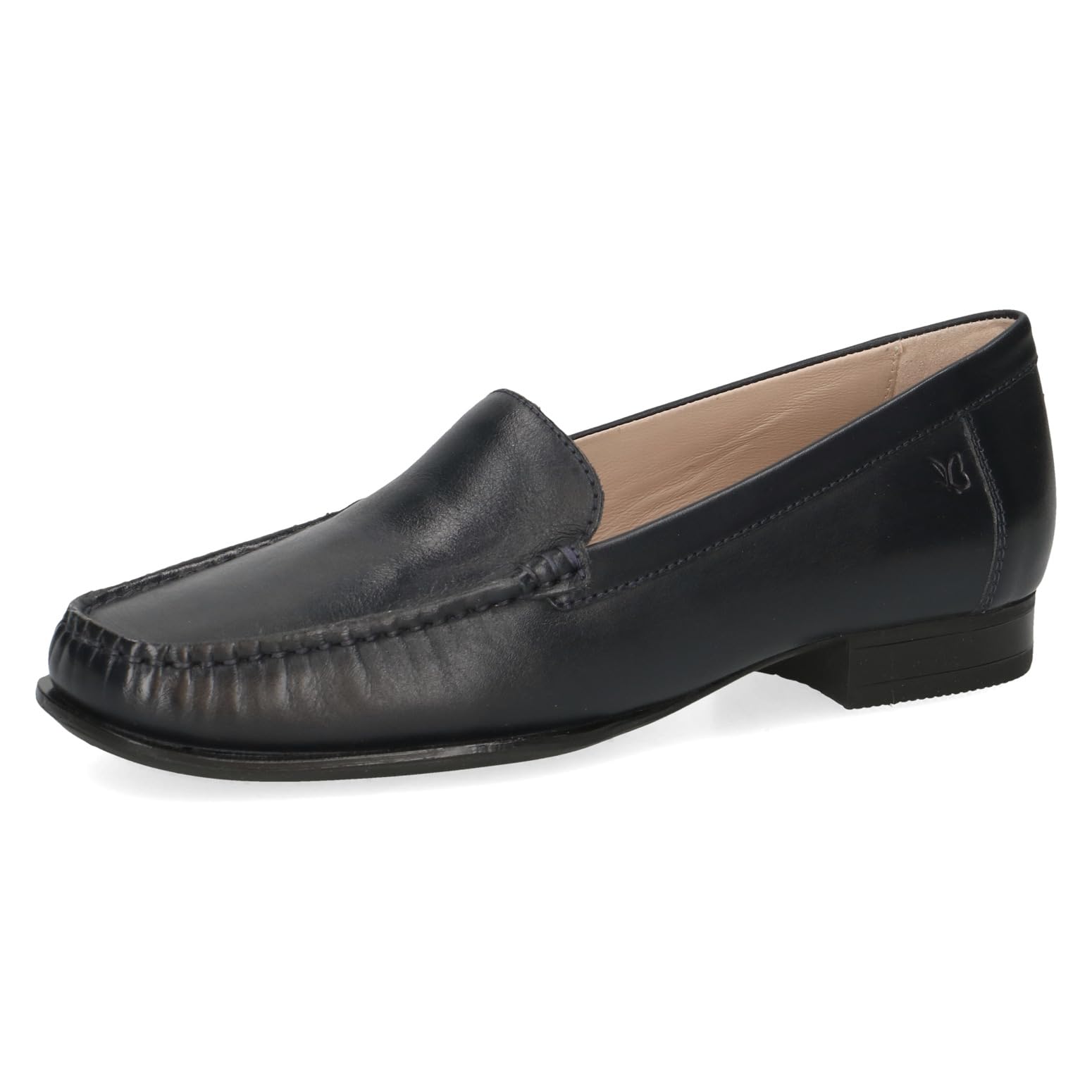CAPRICE Women's Leather Loafers Elegant, Blue (Ocean Nappa), 6 UK