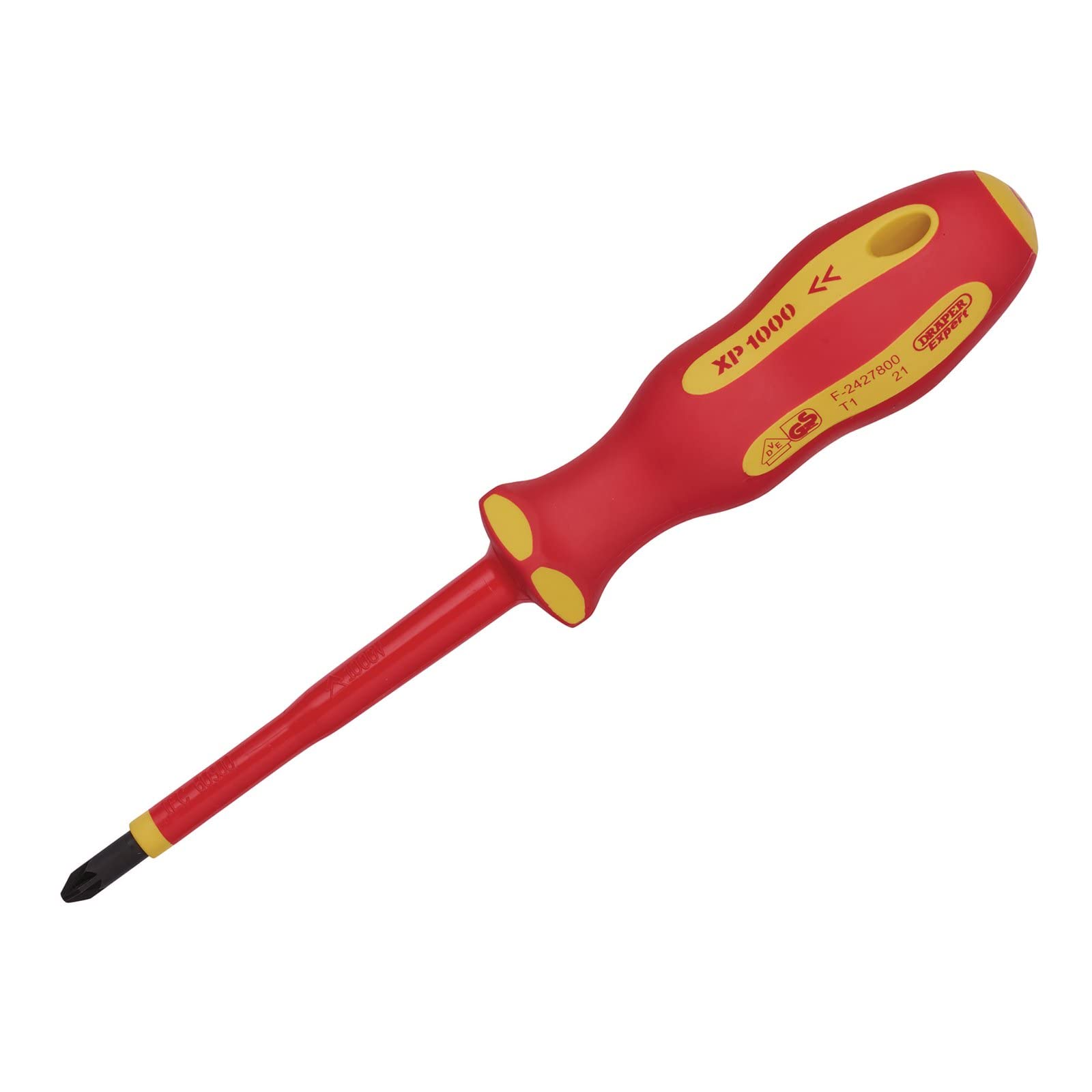 Draper Expert Ergo Plus VDE Insulated Pozi Screwdriver PZ2 100mm