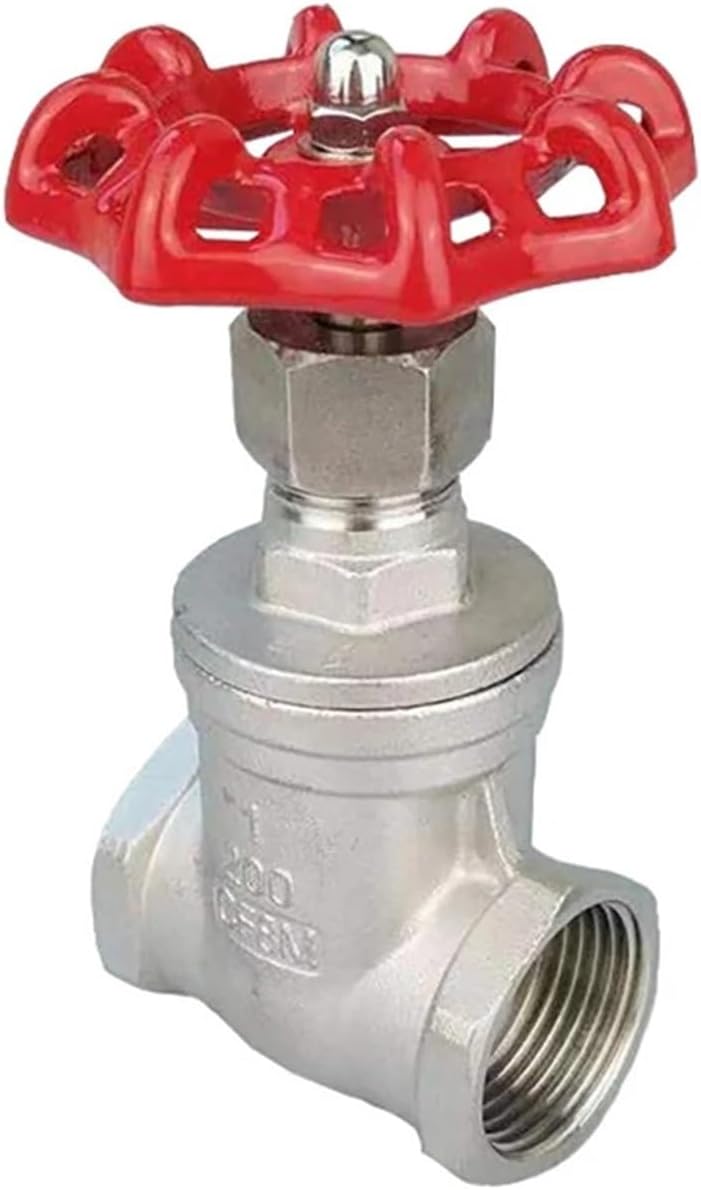 1/2" 3/4" 1" 1-1/4" 1-1/2" 2" inch Stainless Steel Gate Valves Water Valve Switch Valve Female Thread Gate Valve(1-1/2")