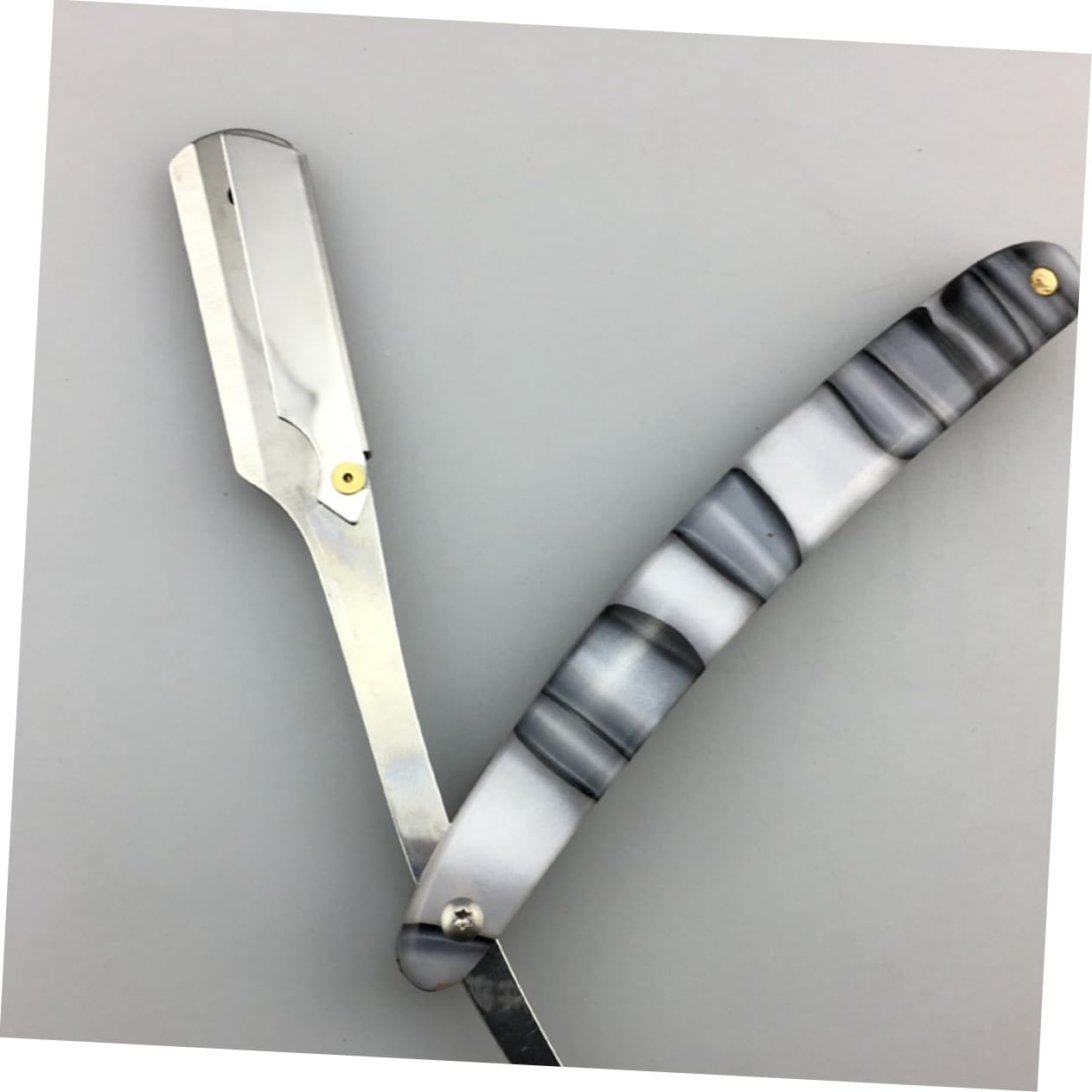 Didiseaon Vintage Straight Razor for Men Manual Metal Shaving Razor Hair Shaper Barber Razor Classic Design for Hair and Beard Grooming