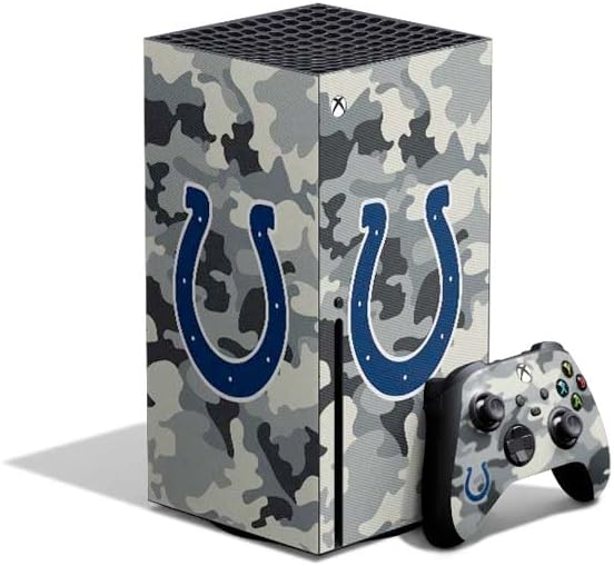 Skinit Decal Gaming Skin Compatible with Xbox Series X Bundle - Officially Licensed NFL Indianapolis Colts Design