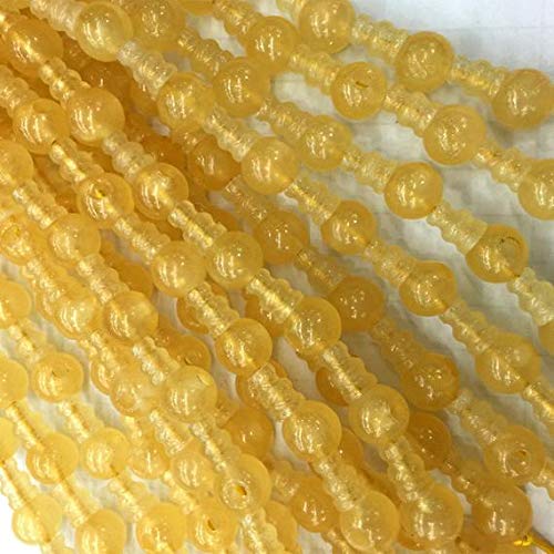 BEADS GEMSTONE 1 Strands Natural Yellow Honey Jade Pagoda Tee Three links Buddha Head Tibet Guru BaHIGHel Big Hole Beads Size: 10mm+6x8mm (10 Sets/lot) 04212 Code-HIGH-30325