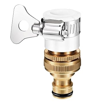 Mishrti Brass Adapter For Quick Release Coupling||Universal Tap Connector||Pipe Connector||Faucet Adapter For Garden Hose||Pipe Fitting Tool & Accessories(Multi Color)(Pack of 1).
