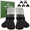 EXPAWLORER Anti Slip Dog Socks to Prevent Licking Paws, Dog Shoes for Cold Winter Snow, Dog Booties for Hardwood Floors, Dog Boots & Paw Protectors with Grippers for Small Medium Large Senior Dogs M