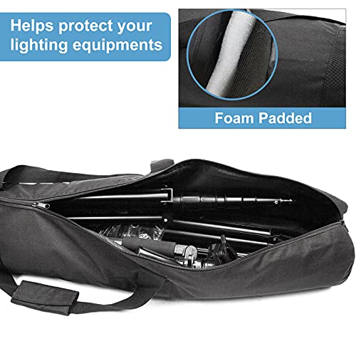 BOLLUMA Tripod Carry Bag 23.6in Foam Padded, 60cm x 20cm, Adjustable Shoulder Strap - Image 2