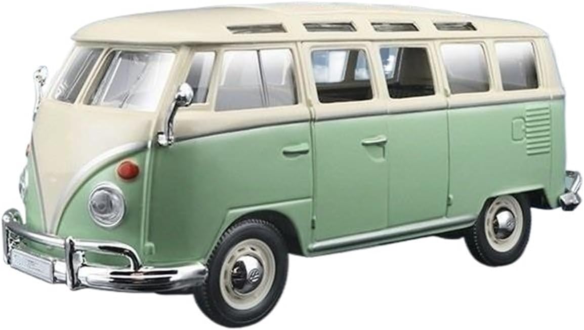 1:2524 Bus Alloy car Model Metal car Model(Bus beigegreen)