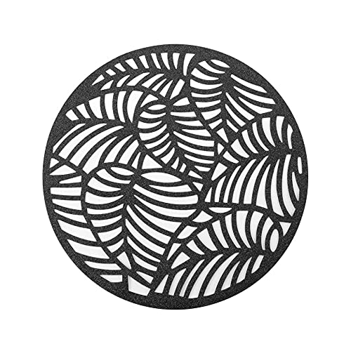 1001KDO POUR LA MAISON Set de Table Rond 38cm Elinor Noir Cover