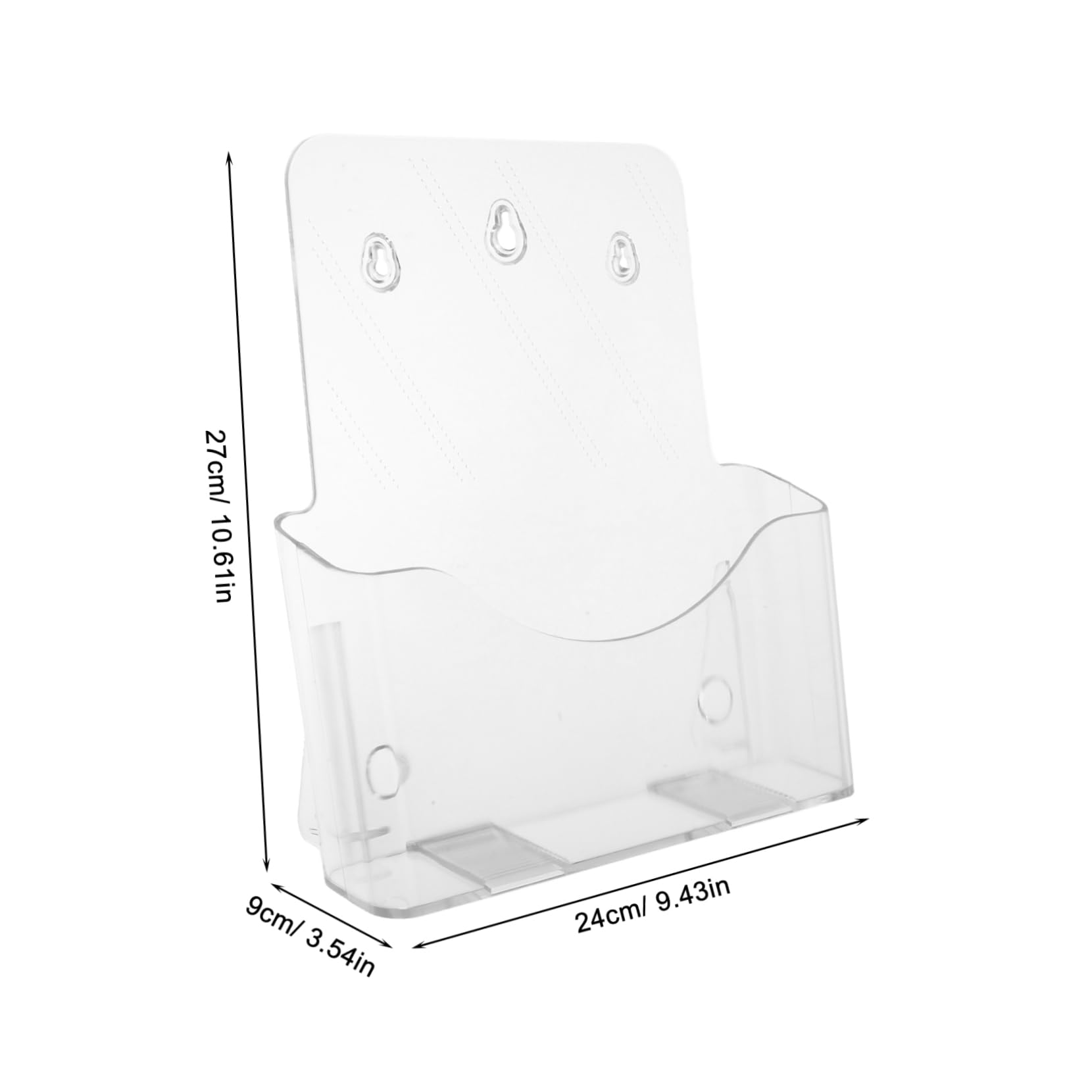 Operitacx 2piezas Rack De Datos Acrílico Transparente Soporte Para Documentos y Folletos Portafolletos De Pared Para Archivos Estante De Mesa Para Oficina