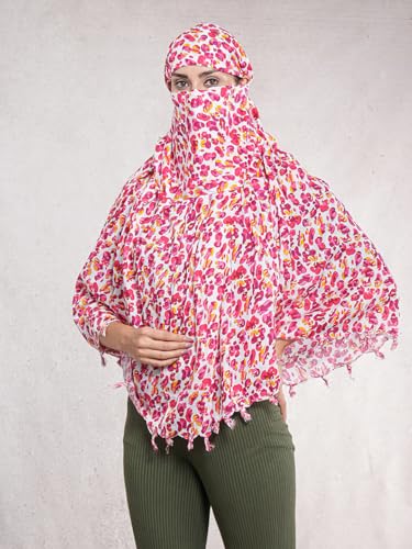 Image of Multipurpose Mask Cum Scarf for Women Cotton I Face Cover for Women I Sun Protection and Summer Wear Scarf