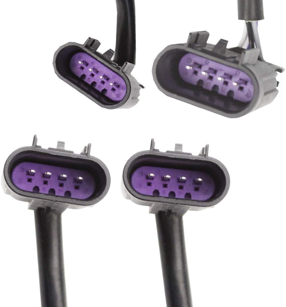 4PCS Oxygen O2 Sensor 1 & 2 for 2007 2008 2009 Hyundai Santa Fe 3.3L Upstream + Downstream