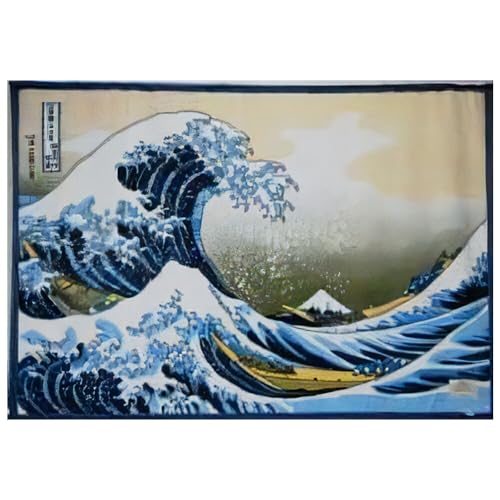 アートブランケット『神奈川沖浪裏』葛飾北斎「シングル」[1665]◇