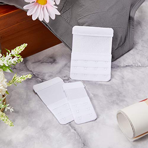 image for Chuangdi 12 Pieces Women's Bra Extenders 4 Hooks for Plus Size Soft Co
