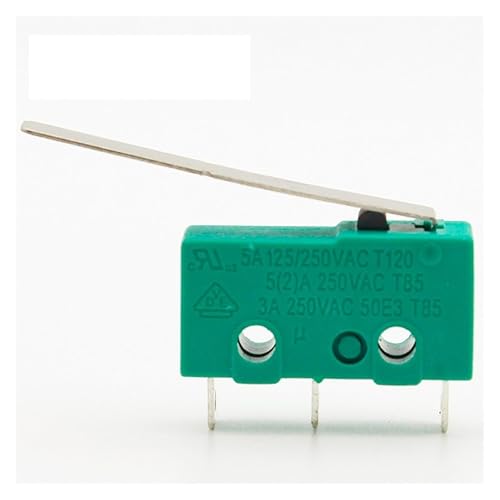 microswitch 10PCS 3 pins Micro Touch Switches NO+NC 3a5a 125VAC 250VAC Mini Limit Switch Micro Switch Microswitches with 29mm Long Lever